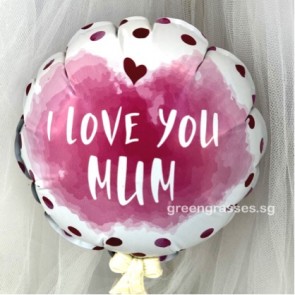 AL00520-14cm I Love You Mum Balloon
